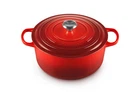 Iron Cast Dutch Oven 7.25 Qt Round Cerise Creuset Enameled Signature New. Price: $541.99.
