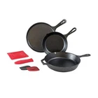 Lodge L6SPB41 Essential Skillet Set, 7-PIECE, Black New. Price: $76.35.