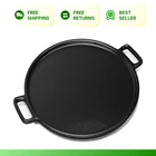 Pizza Pan Cast Iron Skillet Kitchen Cookware Frying Baking Cooking Black 14 Inch New. Price: $30.03.
