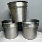 Vollrath 78184 Stainless Steel 3PC 6.9L Inset Containers No Lids Nsf Used. Price: $45.00.