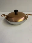 Wear Ever Hallite 7" Aluminum Twist Skillet Pan 2107 Copper Lid & Used. Price: $13.00.