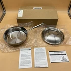 Technique Ti 9 Inch Pan With Lid 18/10 Stainless Steel New Read!. Price: $50.00.