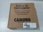 Cambro Medium Polyethylene Square Lids, Fits 6 And 8 Qt. Containers, Pack Of New. Price: $24.50.