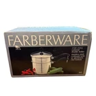 Farberware 2 Qt Stainless Steel Covered Double Boiler Aluminum Clad Bottom Nib New. Price: $35.98.