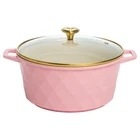 Dishwasher & Oven Safe Pink 4.6QT Nonstick Cooking Pot By Paris Hilton New. Price: $34.88.