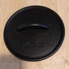 Lodge Cast Iron Round Bacon Press Grill 8IN Steak Weight Seasoned Used. Price: $24.99.