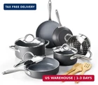 Greenpan Lima Hard Anodized Healthy Ceramic Nonstick 12 Piece Cookware Pots And New. Price: $269.59.