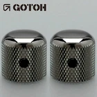 New (2) Gotoh Control Knob Metal Dome Bass/guitar For 1/4 Inch Usa Pots Cosmo Bk. Price: $24.99.