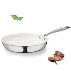 Sakamosh 8 Inch Nonstick Ceramic Frying Pan, Tri-ply Stainless Steel P... New. Price: $50.73.