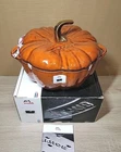 Staub Enameled Cast Iron Fall Pumpkin Cocotte Dutch Oven 3.5 Quart Excellent! New. Price: $299.99.