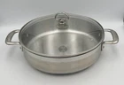 Chantal SLIN29-280 Induction 21 Steel 5 Qt. With Glass Lid Cookware Pot Saucepan Used. Price: $68.99.