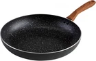 Imusa 9.5" Black Stone Nonstick Fry Pan With Woodlook Handle Speckled New. Price: $18.11.