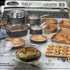 Gotham Steel True 20 Pc Ceramic Cookware Set Nonstick Pots And Pans New. Price: $235.00.
