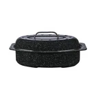 Granite Ware 13-INCH Oval Roaster With Lid. Enameled Steel Design To Accommod... New. Price: $36.58.