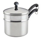 Farberware Classic Series Stainless Steel 2-QT Covered Saucepan W/double Boiler New. Price: $49.95.
