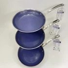 Viking Hybrid Plus 3PC Fry Pan Set 8 + 9.5 11 Ceramic Nonstick 3-PLY Steel New. Price: $199.95.