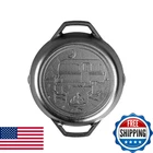 Lodge Cast Iron Wanderlust Series Dual Handled Camper Pan 10.25 Inch L8SKLWND New. Price: $40.60.
