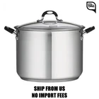 Tramontina 16 Quart Stainless Steel Covered Stock Pot New. Price: $51.95.