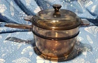Vintage Corning Visions V-20-N Covered Double Boiler 1.5 Qt Rangetop Cookware New. Price: $79.99.