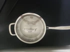 Belgique 3 Qt Stainless Steel Saute Pan With Glass Lid Oven Safe Up To 450 Used. Price: $30.00.