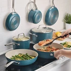 Kitchenaid Hard-anodized Ceramic Non-stick Cookware Set, 11-PIECE, Blue New. Price: $279.98.