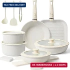 Pots Pans Set Non Stick 20PCS, Ceramic Cookware Detachable Handle To New. Price: $106.62.