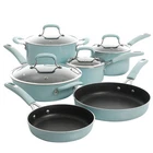 Kenmore Elite Andover 10 Piece Nonstick Aluminum Cookware Set Glacier Blue New. Price: $171.41.