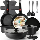 Ceramic Cookware Set, 21 Pcs Pots Pans Nonstick With Detachable Handl... New. Price: $56.93.