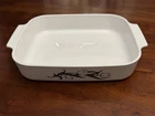 Vintage Corningware Lyrics Black Tulips A-21-B-N Large Lasagna Open Roaster Pan Used. Price: $44.99.