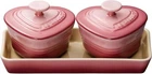 Le Creuset Miniature Ramekin D'amour 2SET Heart Rose Quartz Tray Heat Resistant New. Price: $75.94.