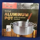 Chard Aluminum Stock Pot With Strainer Basket 10.5 Quart New. Price: $36.99.