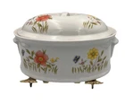 Vintage Country Flowers Sadek Andrea: Oven To Table Casserole Dish With Lid Used. Price: $24.99.