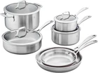 Zwilling Spirit 3-PLY 10-PC Stainless Steel Cookware Set New. Price: $489.00.