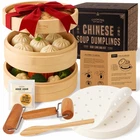 Cooking Gift Set Co. Bamboo Steamer Basket Soup Dumpling Kit 2 Tier 8-INCH New. Price: $73.06.