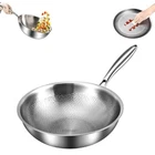 Toutrop Titanium Hammered Pan Pro With Lid, Durable 10.23IN, No New. Price: $74.17.