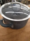 Calphalon 8786 Simply Qt Stock Pot With Lid Used. Price: $25.00.
