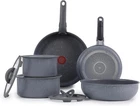 T-fal Ingenio Essentials Cookware Set With 11-PIECE, Gray Granite New. Price: $239.29.