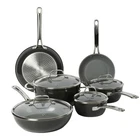 Cookware Set 10 Piece Titanium Ceramic Nonstick Induction Black Sur Table New. Price: $179.99.