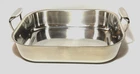 All-clad Stainless Steel Rectangular Roasting/lasagna Pan (14.5"X12"X3") Used. Price: $75.00.