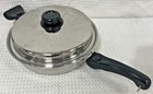 Saladmaster Versa Tec 11" Skillet Fry Pan Vapo Lid Removable Handles T304-316L Used. Price: $199.95.