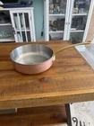 Mauviel 1830 France 9.5 Copper Stainless Steel Saut Fry Pan Brass Handle Used. Price: $185.00.