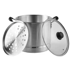 Imusa Steamer Glass Lid 20-QUART Silver MEXICANA-420 New. Price: $60.61.