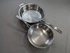 Berghoff Earthchef 18/10 Stainless Steel 8" & Set Frying Pans Cookware Used. Price: $100.00.