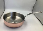Mauviel 6S 6-PLY Polished Copper & Stainless Steel Saute Pan. 3.2-QT New. Price: $279.97.