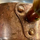 Mauviel For Sur La Table Sugar Sauce Pan Wooden Handle 1.9 Quart Used. Price: $225.00.