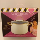 Paris Hilton 5 Qt Dutch Oven Nonstick Ceramic With Glass Lid Cookware Pot Pan*a* New. Price: $24.99.