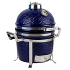 New Saffire Portable Kamado Small 13" Ceramic Grill Smoker With Stand Blue. Price: $899.00.