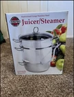 Steamer/juicer Stainless Steel Norpro 11QTS/10.4L, 4QTS/3.8L, 8.5QTS/8L New. Price: $189.00.