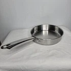 Martha Stewart Stainless Steel Heavy Duty Clad Bottom 8" Skillet Fry Pan-no Lid Used. Price: $26.00.
