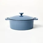 5.5QT Enamel Dutch Oven Blue - Figmint New. Price: $38.24.